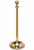 Канатная стойка ограждения UniRope-200 золотистая с верхушкой шар
