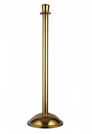 Канатная стойка ограждения UniRope-200 золотистая с верхушкой корона