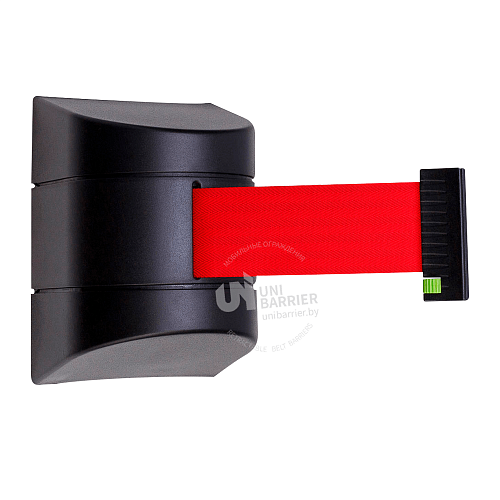 Настенный блок UniWall-150 пластиковый черный с красной лентой 3 метра