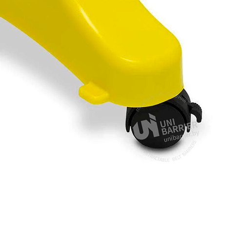 Раздвижное ограждение пластиковое 3,5 м. желто-черное