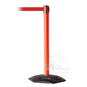Стойка ограждения UniIndustrial пластиковая красная, лента 3 м красная
