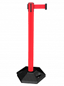 Стойка ограждения UniMaster-140R пластиковая красная с красной лентой