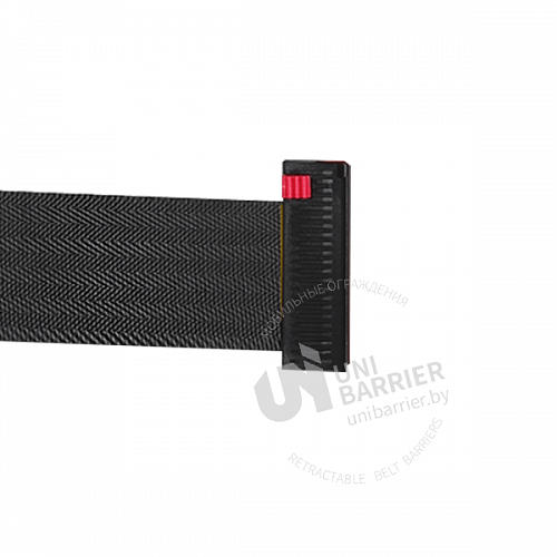Настенный блок металлический черный с черной лентой 5 метров UniWall-100