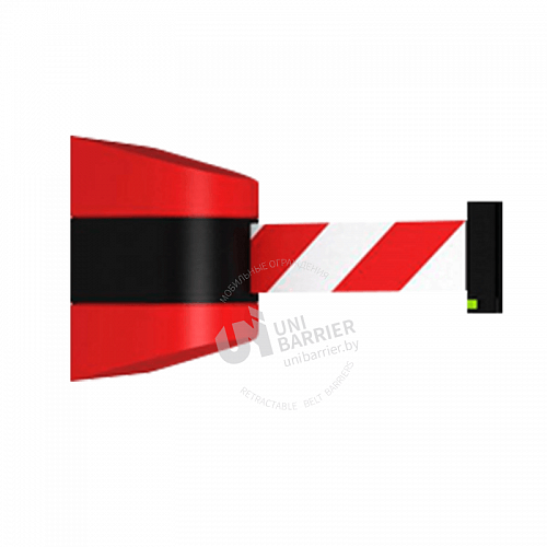 Настенный блок UniWall-150 пластиковый красный с бело-красной лентой 5 метров